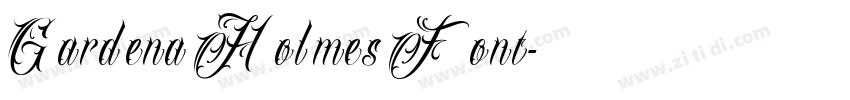 Gardena Holmes Font字体转换